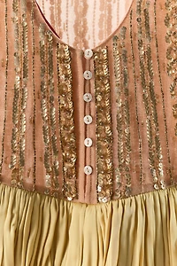 LIMITED EDITION COMBINED BEADED RUFFLE BODYSUIT