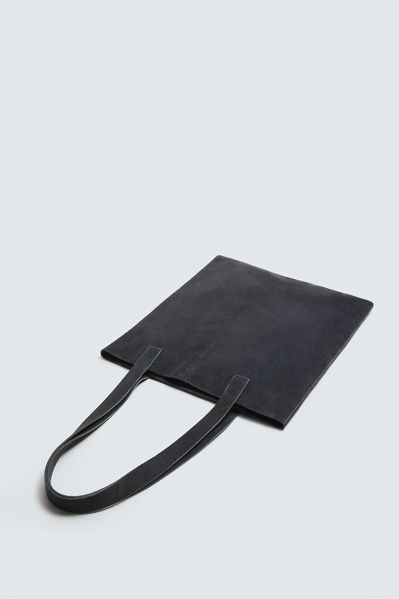 LEATHER SHOPPER BAG