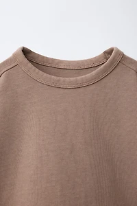 PLAIN JOGGING T-SHIRT AND SHORTS SET