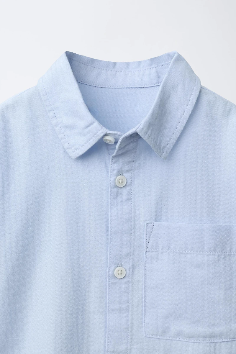 PLAIN POCKET SHIRT