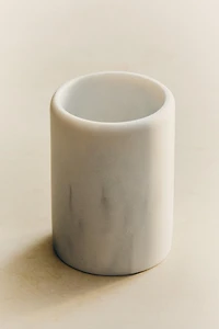 MARBLE-EFFECT TOOTHBRUSH TUMBLER