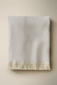 DECORATIVE FRINGED BLANKET