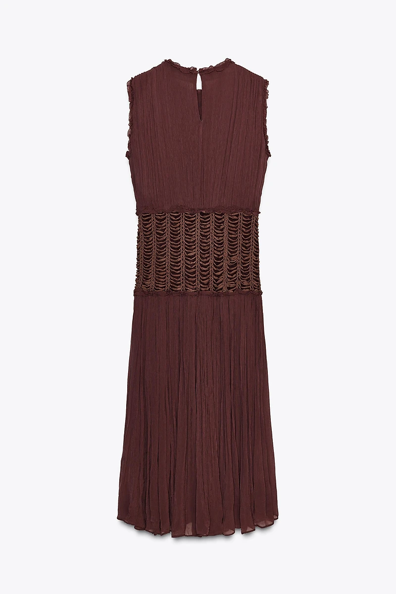 ZW COLLECTION EMBROIDERED WAIST DRESS