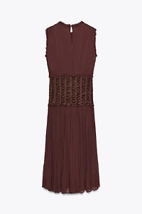 ZW COLLECTION EMBROIDERED WAIST DRESS