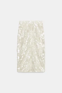 ZW COLLECTION SEQUIN MIDI SKIRT
