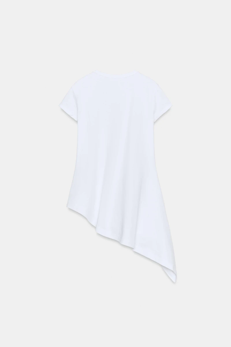 ASYMMETRIC SHORT SLEEVE T-SHIRT
