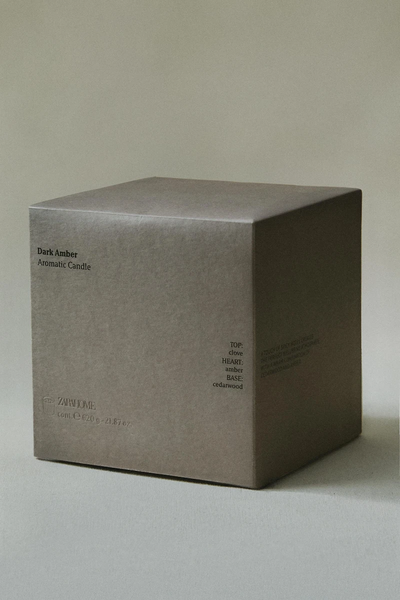G) DARK AMBER SCENTED CANDLE