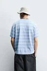 WASHED STRIPED T-SHIRT