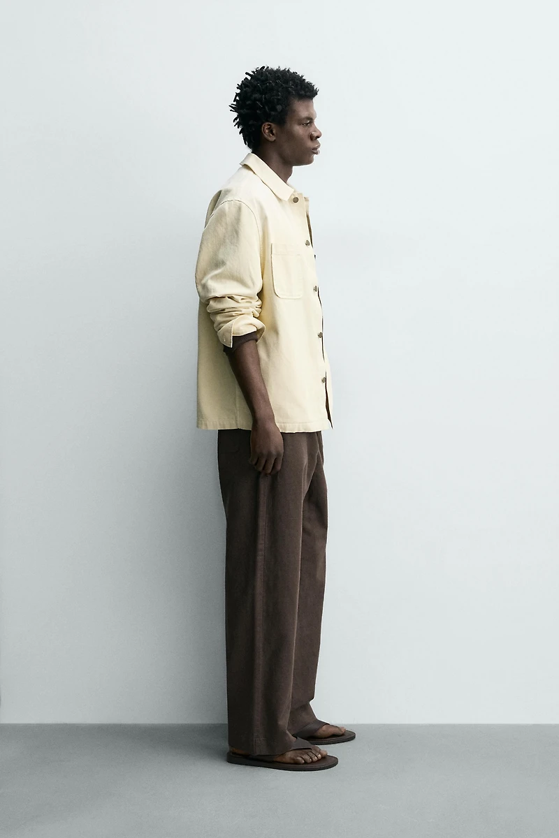 HEMP - COTTON STRAIGHT FIT PANTS