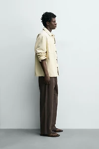 HEMP - COTTON STRAIGHT FIT PANTS