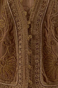 LIMITED EDITION VELVET EMBROIDERED BEADED VEST