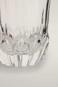 VERRE CRISTALLIN EFFET TAILLÉ