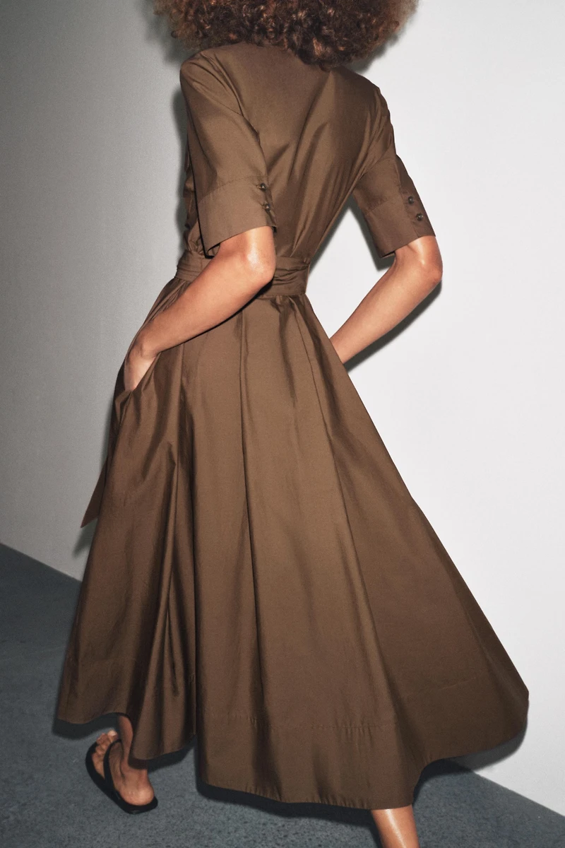 ROBE EN POPELINE ZW COLLECTION