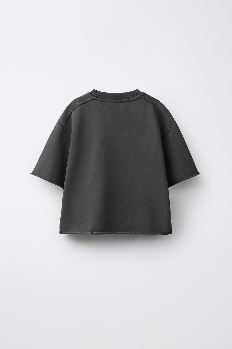 T-SHIRT JOGGING EFFET DÉLAVÉ