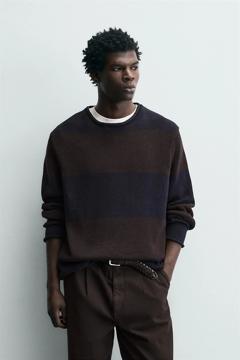 STRIPED JACQUARD JUMPER