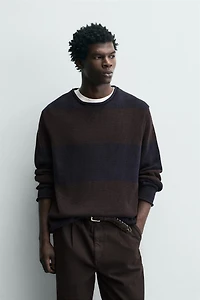 STRIPED JACQUARD JUMPER