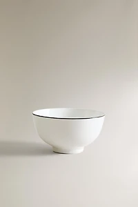 MINIBOL BONE CHINA FILET NOIR