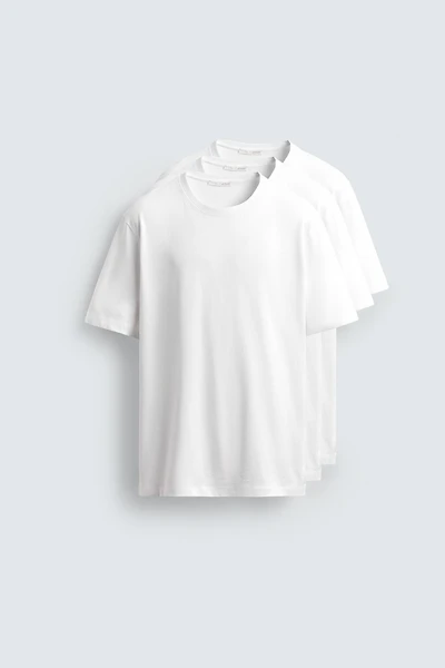 LOT DE 3 T-SHIRTS BASIC MEDIUM WEIGHT
