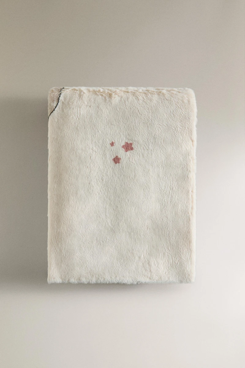 CHILDREN'S SOFT BLANKET SKATING DOG