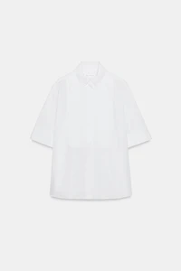 ZW COLLECTION POPLIN SHIRT WITH BIB