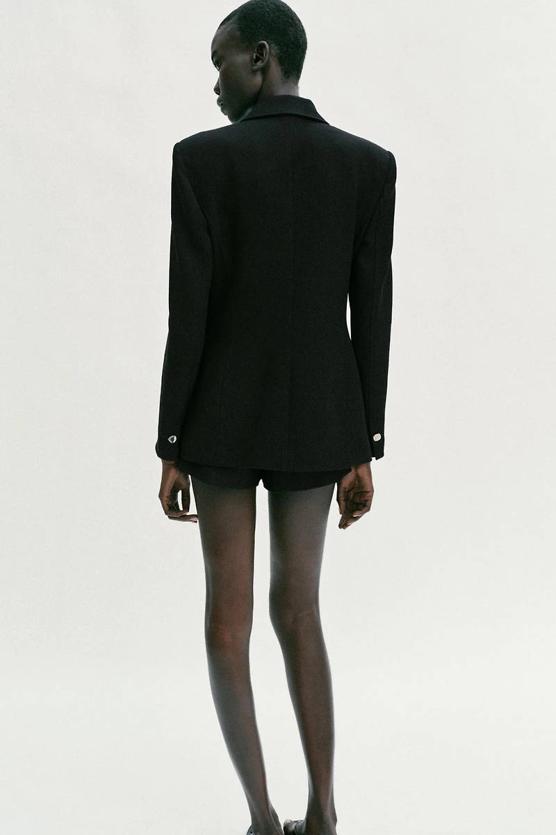 TAILORED BLAZER WITH SHOULDER PADS