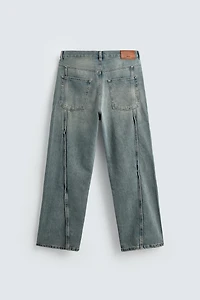 BAGGY FIT JEANS WITH SEAMS