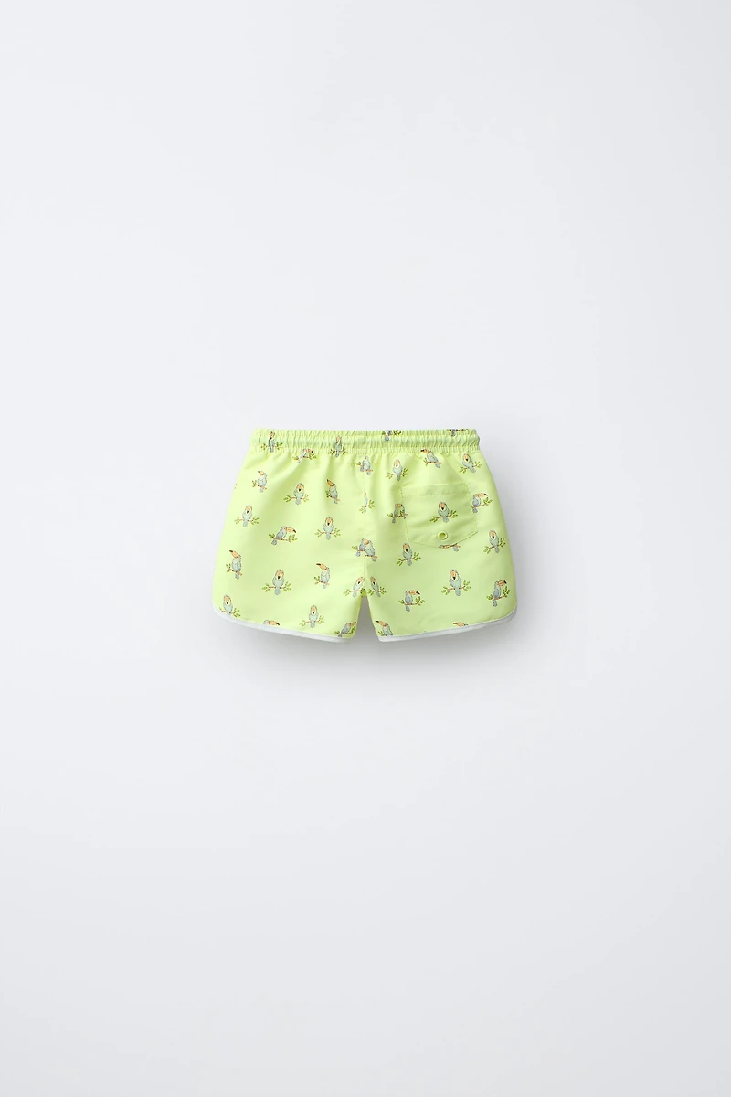 1-6 YEARS / TOUCAN SWIM SHORTS