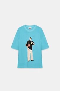 PHILIPPA COULES WASHED-EFFECT T-SHIRT