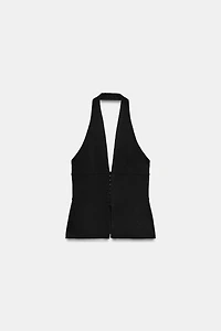 STRETCH HALTER TOP