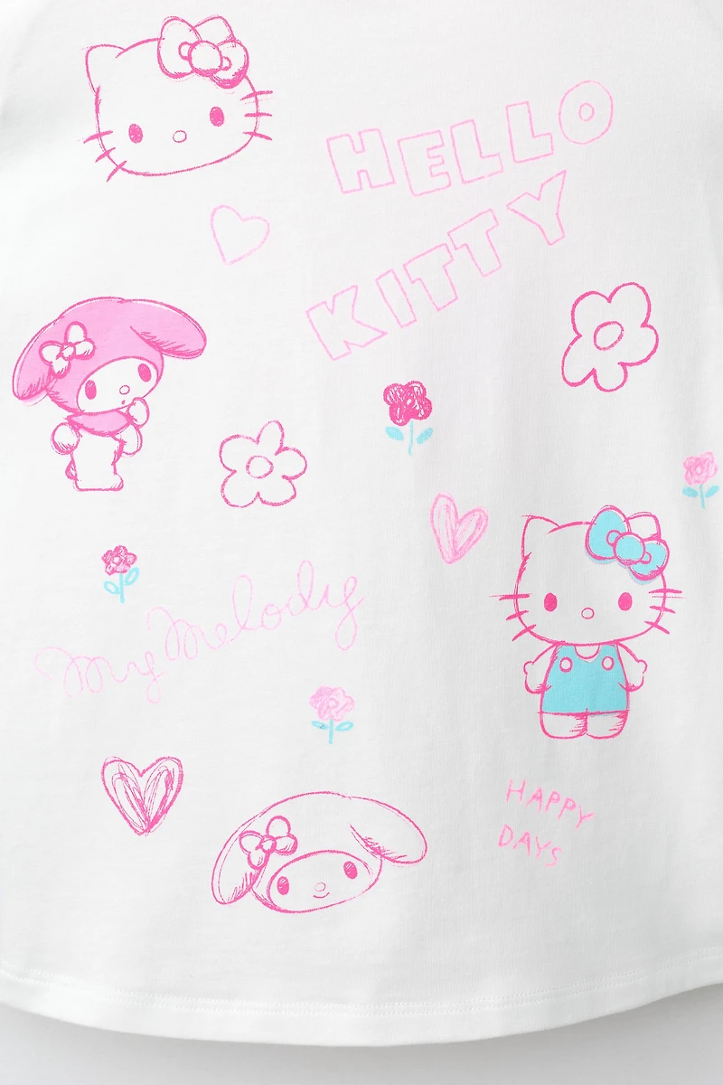 EMBROIDERED HELLO KITTY © SANRIO T-SHIRT