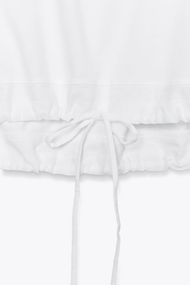 COTTON TIE T-SHIRT