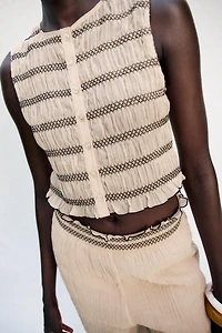 TOP GILET COUTURES BIMATIÈRE