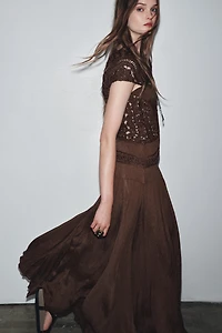 ZW COLLECTION COMBINATION CROCHET DRESS