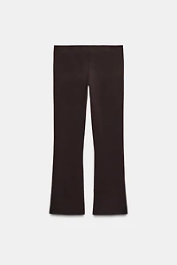 STRAIGHT LEG KNIT PANTS