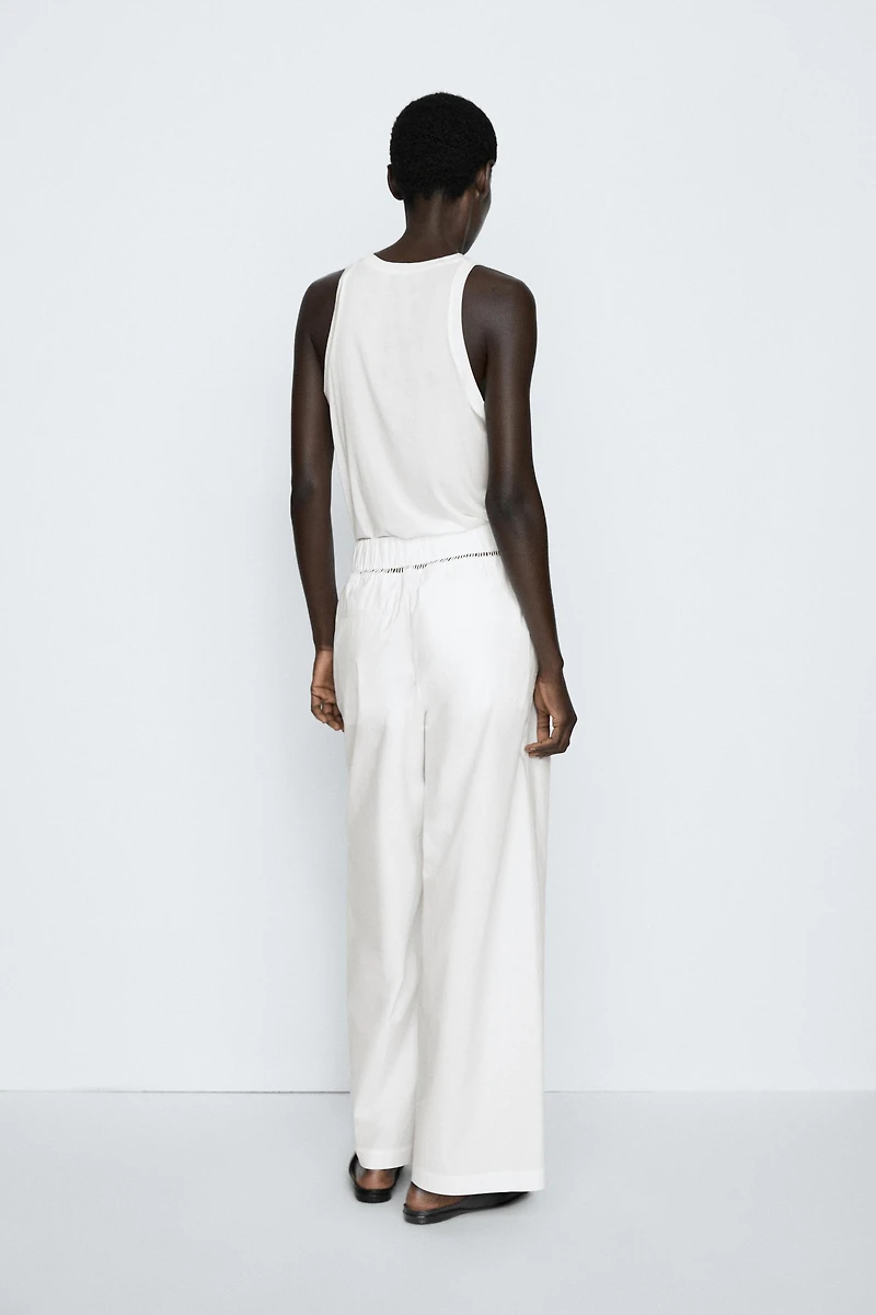 100% cotton elasticated pants - STUDIO