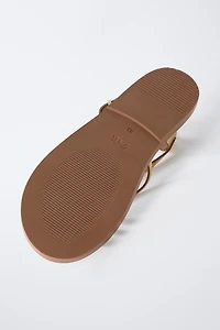 SANDALES EN CUIR