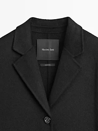 Long wool blend coat