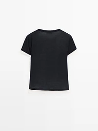 Short sleeve layered T-shirt