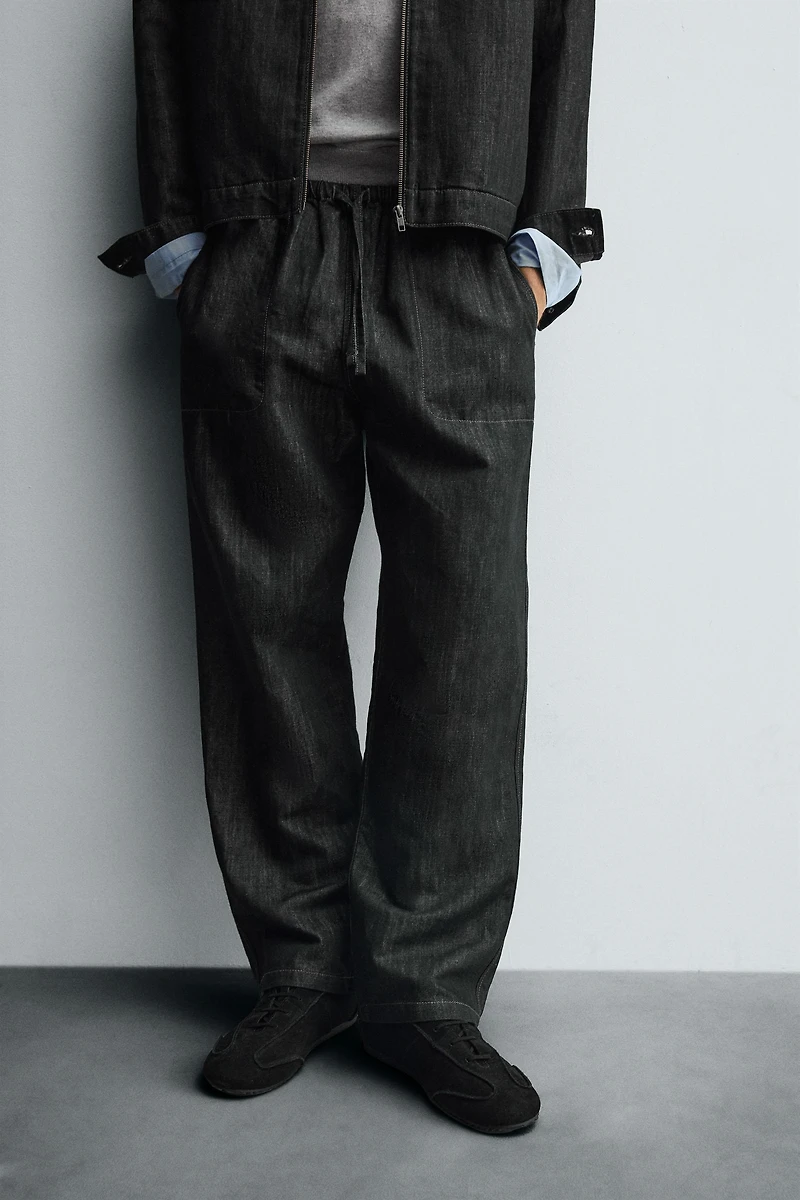 RELAXED FIT JOGGER JEANS