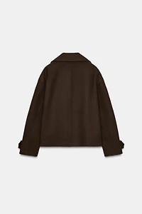 DOUBLE-BREASTED SHORT COAT