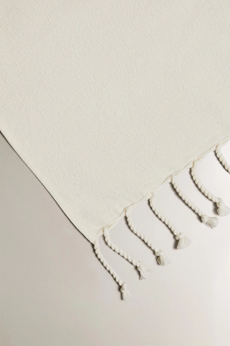 SERVIETTE DE PLAGE EN COTON À MOTIFS