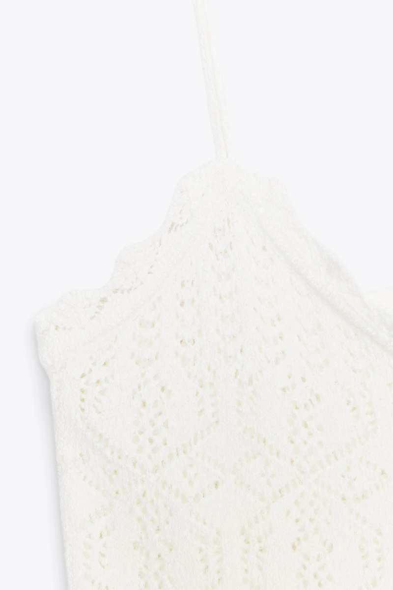 EYELET STRAPPY TOP