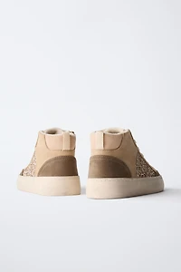 SPARKLY HIGH TOP SNEAKERS