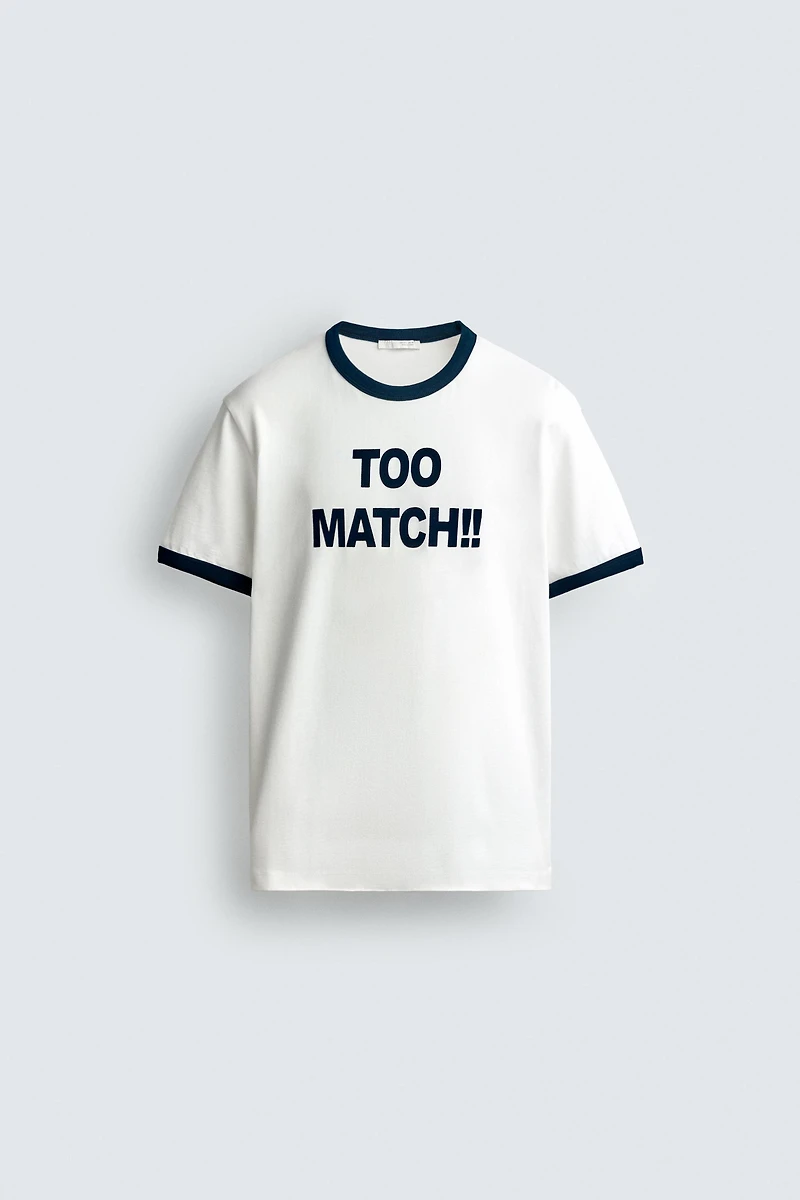 TEXT RINGER T-SHIRT
