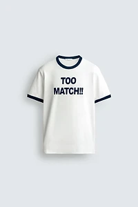 TEXT RINGER T-SHIRT