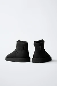 FAUX FUR ANKLE BOOTS