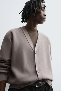 CARDIGAN STRUCTURE COTON