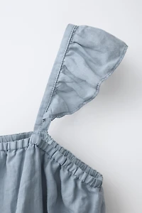 TOP CROPPED 100% RAMIE