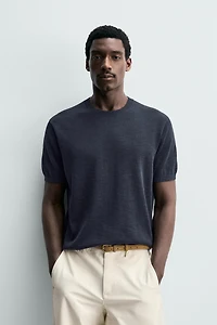 T-SHIRT EN MAILLE REGULAR FIT