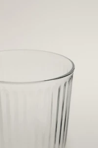 LINE-DESIGN GLASS SOFT DRINK TUMBLER